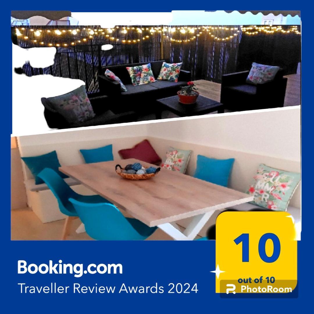 Central Apartment Near The Beach With Huge Private Terrace Loutraki  Ngoại thất bức ảnh